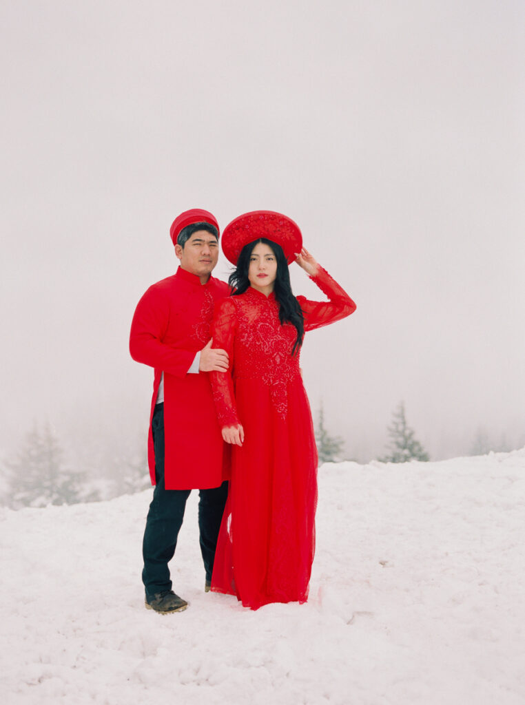 shooting film in the snow