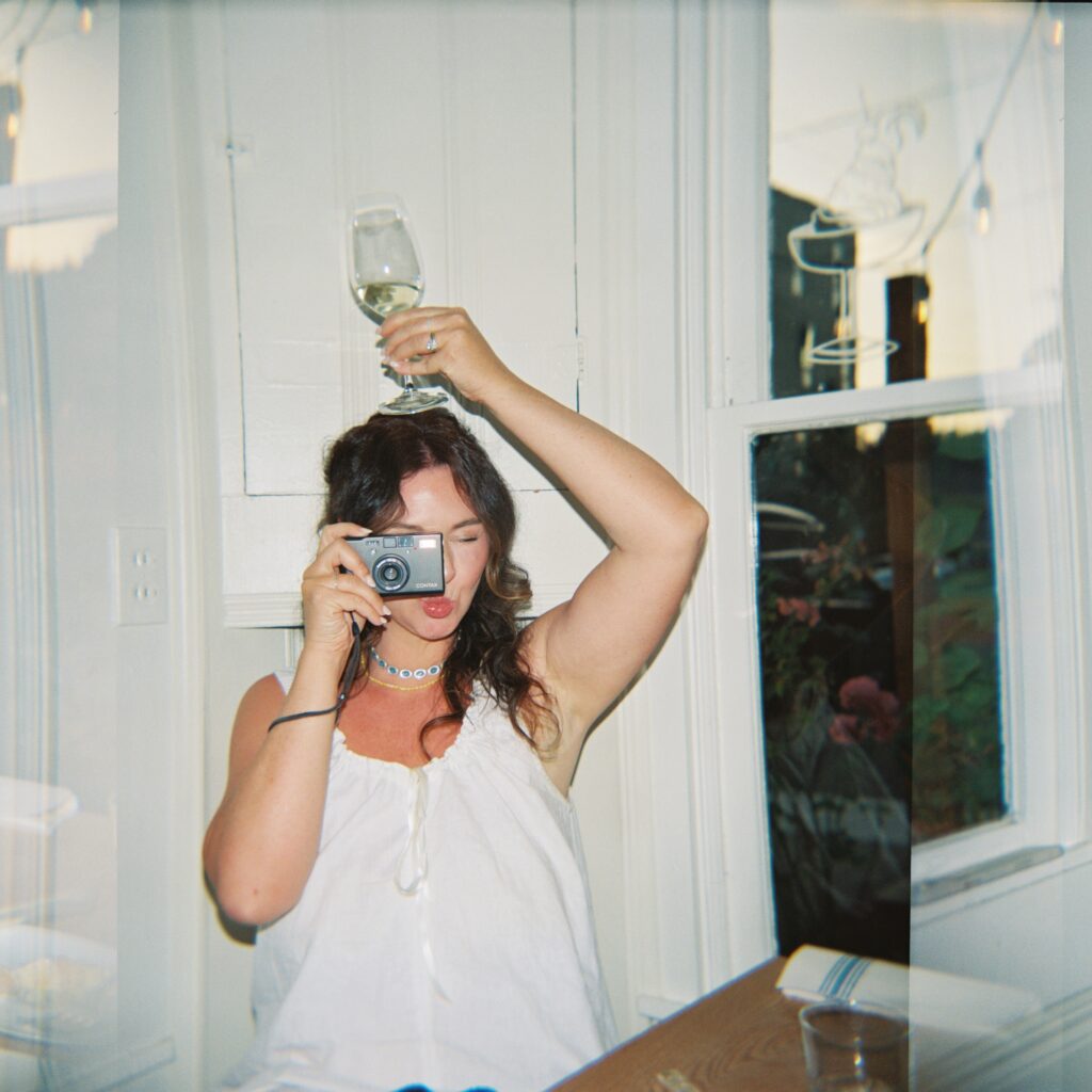 holga film photography at Yours Truly restaurant in portland oregon