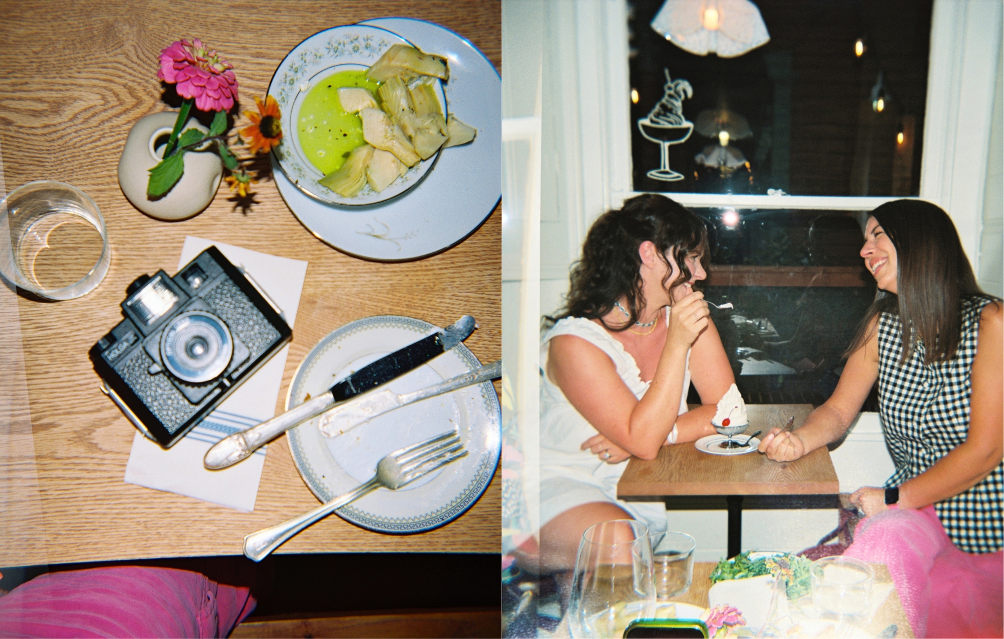 holga film photography at Yours Truly restaurant in portland oregon